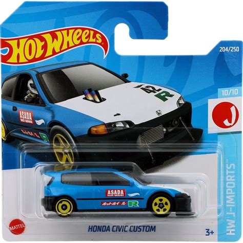 Honda Civic Custom Hw J Imports Bl Hot Wheels
