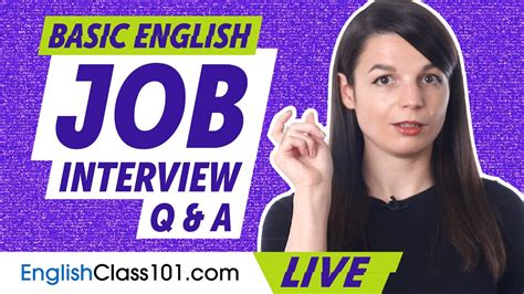 English Basic Job Interview Questions And Answers Youtube