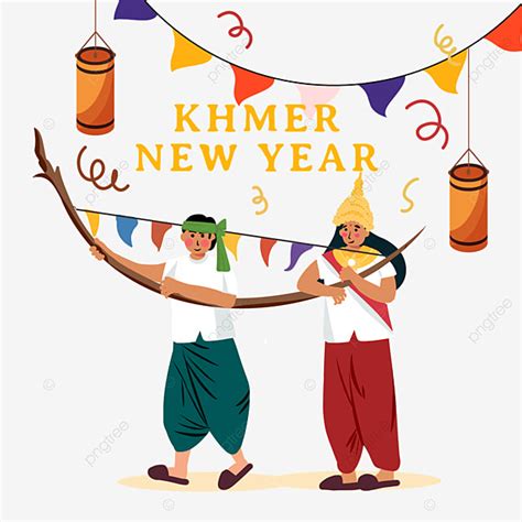 New Year Decoration Clipart Hd Png Khmer New Year Bunting Decoration