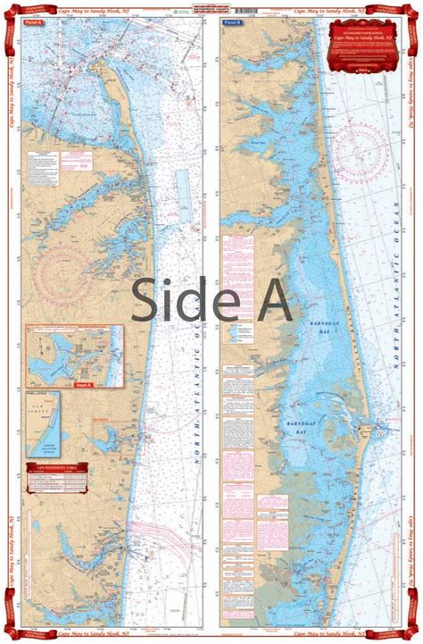 Waterproof Charts Cape May To Sandy Hook Nj Standard Navigation