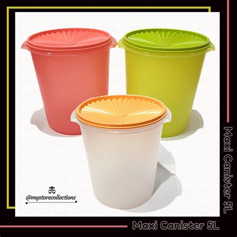 Jual Maxi Deco Canister 5L Toples Snack Besar Tupwr Shopee Indonesia