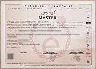 Buy Université Paris Saclay Master degree 购买巴黎萨克雷大学毕业证