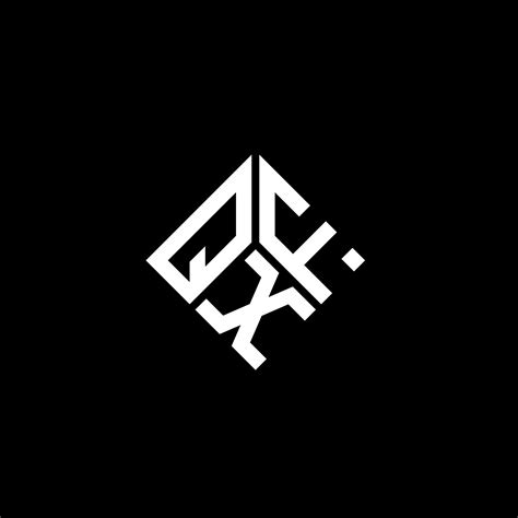 QXF letter logo design on black background. QXF creative initials ...