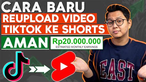 Cara Baru Reupload Video Tiktok Ke Youtube Short Aman Lolos Monetisasi