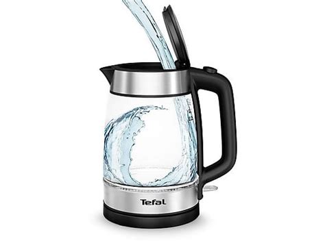 Czajnik TEFAL KI700830 INOX GLASS transparentny czarny | MediaMarkt