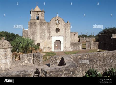 Goliad Texas Usa Misión Histórica Presidio La Bahia Construida En 1750s Lugar De Acción