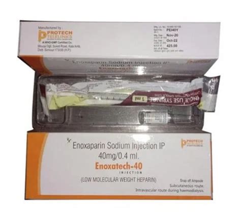 Enoxaparin Sodium Injection 40mg04ml 1 Pre Filled Syringe At Best