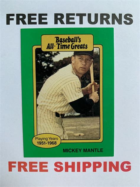 Baseball All Time Greats Baseball Cards Top Sellers ...