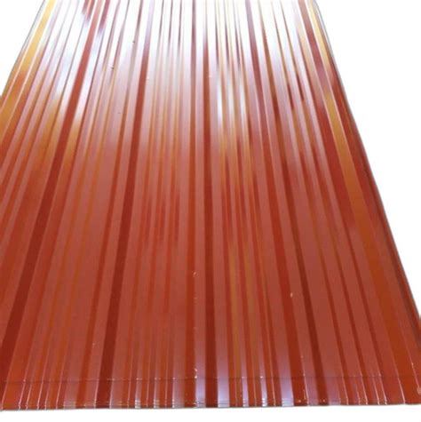 Bhushan Steel Red Color Coated Roofing Sheet Thickness Of Sheet 0 56