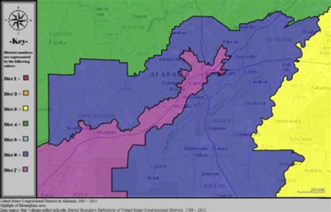 Alabama State Senate District Map Printable Map