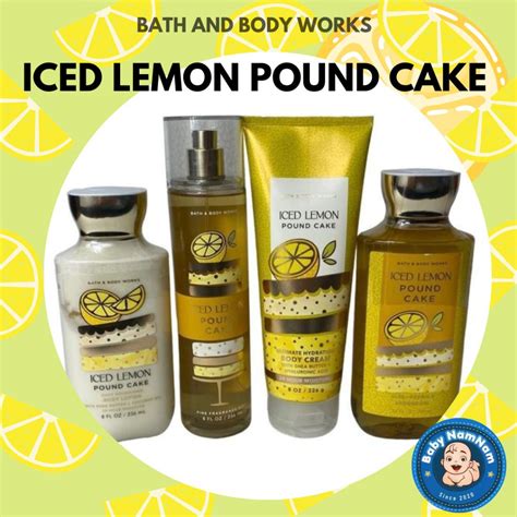 Authentic Bbw Iced Lemon Pound Cake Bath And Body Works Original