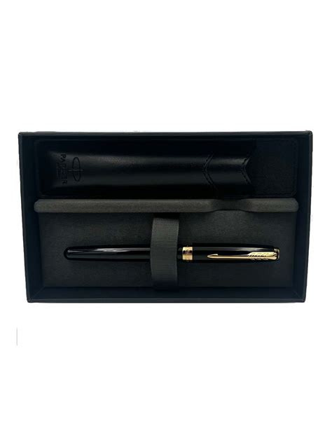 Parker Sonnet Laque Noire GT Stylo Plume Coffret Cadeau Stylo Bille Ou