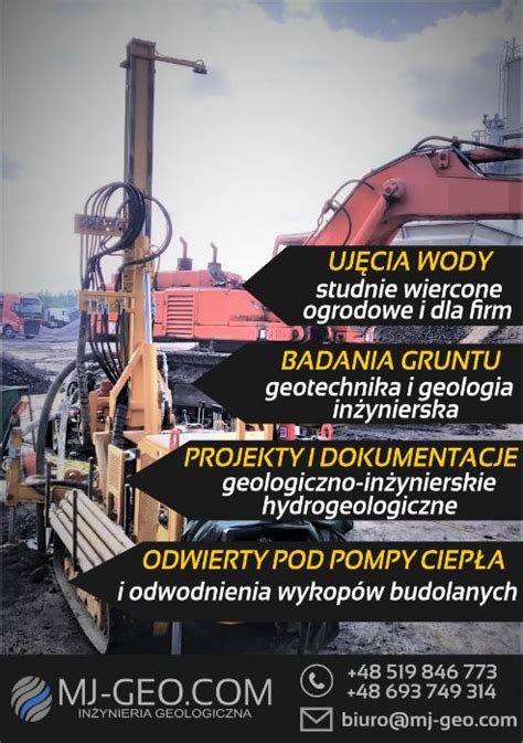 Geolog Badanie Gruntu Opinia Geotechniczna Studnie Studnie G Binowe