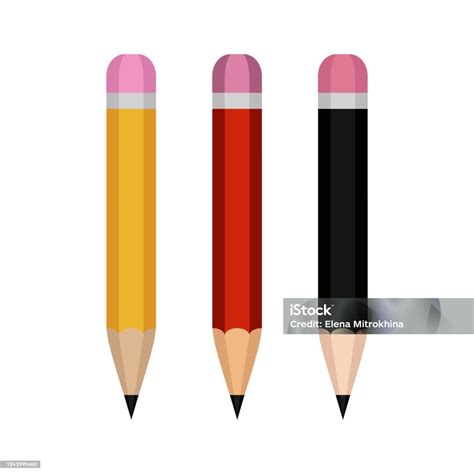 pensil tiga pensil  pensil biasa memimpin  warna  berbeda