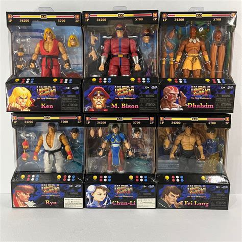 jada toys street fighter set   sealed hobbies toys toys