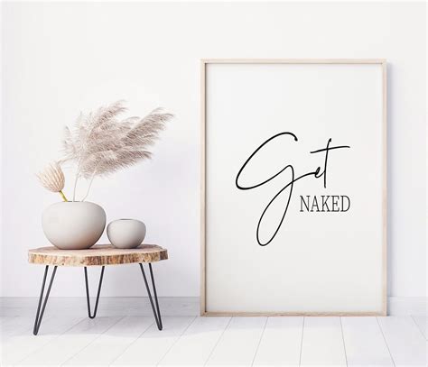 Get Naked Digital Wall Art Poster Print Diy Large Wall Art Etsy