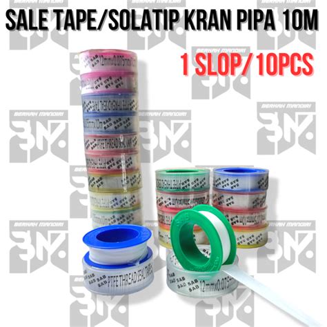 Toros Pcs Seal Tape Sealtape Tba Mm X M Kecil Siltep Kran Air