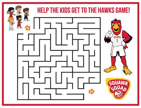 Coloring Sheets And Other Activities Hawks Basketball Academy Coloring Nation