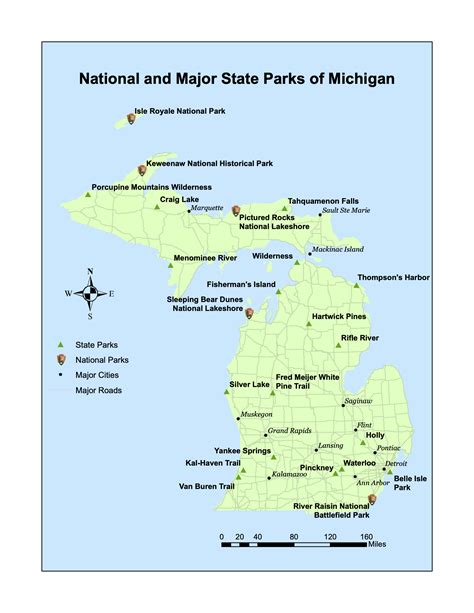 Michigan Parks Map – Thomas Hamming – GIS and Cartography