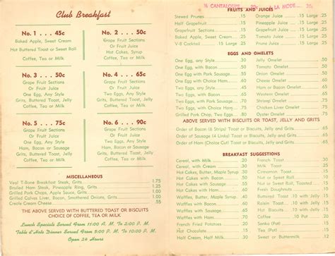 Martin Bros Menu Art Rescue 1940s New Orleans Menu Vintage Menu Art