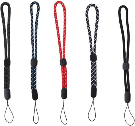 Masroo Adjustable Hand Wrist Straps Lanyard 5 Pack 20cm Nylon