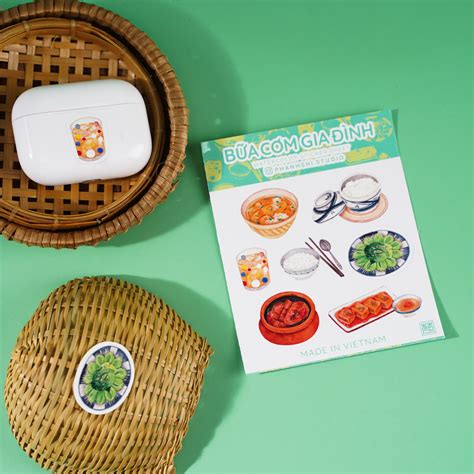 Stationery :: Postcards :: Vietnamese Family Meal Stickers