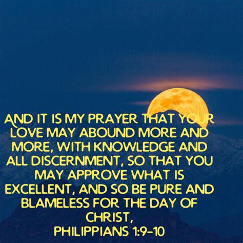 Philippians And It Is My Prayer That Your Love May Abound More