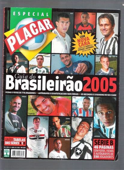 Placar Guia Campeonato Brasileiro Revistas Colecao MercadoLivre