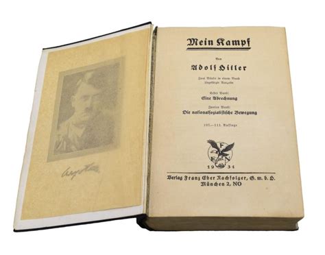 Imcs Militaria Rare Very Early Example Mein Kampf 1934