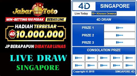 LIVE DRAW SINGAPORE LIVE DRAW SGP HARI INI SABTU 10 DESEMBER 2022