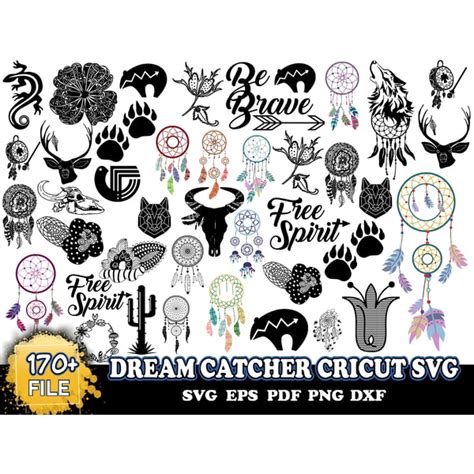 170 Dream Catcher Cricut Svg Dream Catcher Svg Feathers Sv Inspire