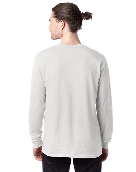 Hanes Mens Comfortsoft Long Sleeve T Shirt 100 Cotton Heavyweight