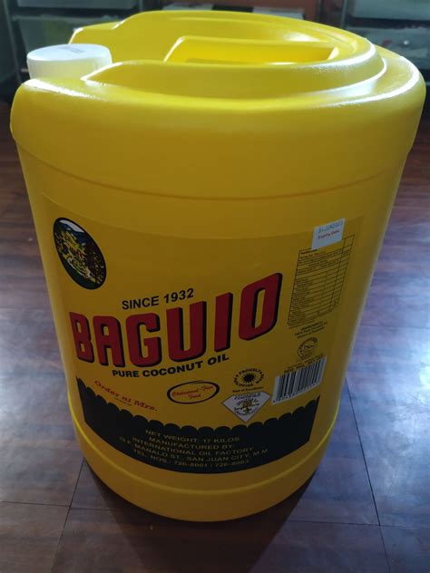 Baguio Pure Coconut Oil 17kg Lazada Ph