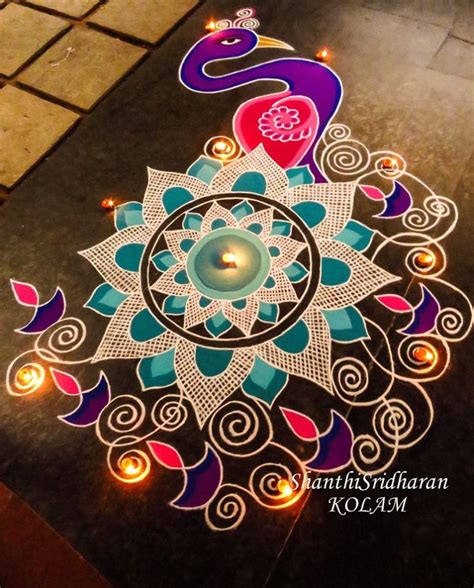 45+ Beautiful Diwali Rangoli & Kolam Designs By Shanthi Sridharan