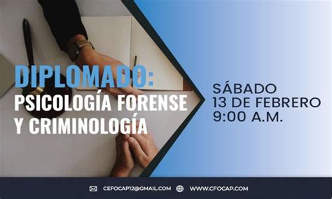 Diplomado Psicolog A Forense Y Criminolog A Cfocap