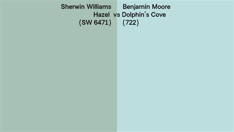 Sherwin Williams Hazel Sw Vs Benjamin Moore Dolphin S Cove