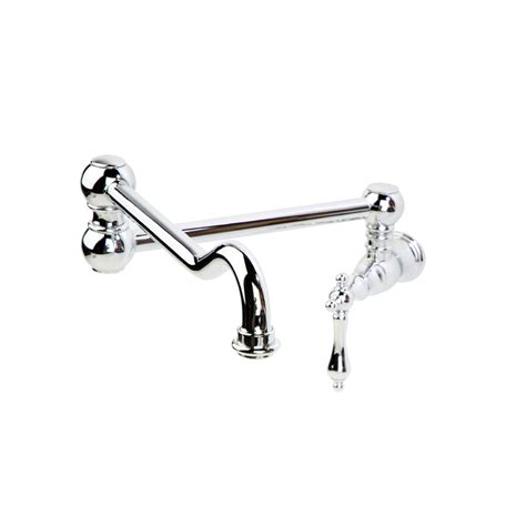 Giagni Classic Polished Chrome 1 Handle Wall Mount Pot Filler Kitchen Faucet Wall