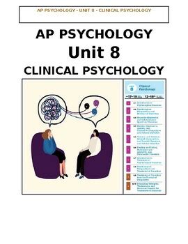 Ap Psychology Unit Clinical Psychology Notes Packet By Just Add