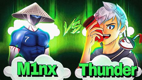 Thunder Ff 🇮🇳 Vs M1nx🇧🇩 Cleanest Fight Ever🍷 1vs1 M1nx Youtube