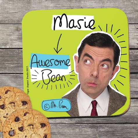 Personalised Awesome Bean Coaster Mr Bean Shop
