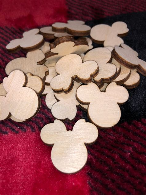 Minnie Mouse Laser Cut Unfinished Wood Shape Diy 1 To 4 Etsy