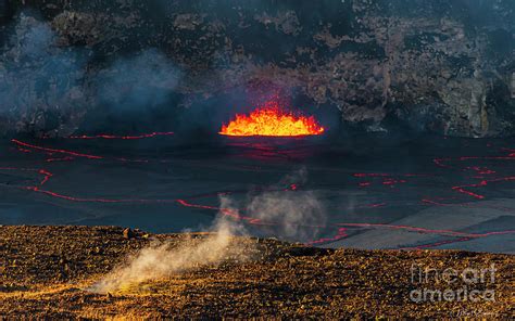 2018 Lava Lake Close Up from Hawaii Kilauea Caldera Rim Photograph by ...