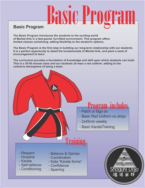 Karate Basic Karate Do Programs Shogun Dojo