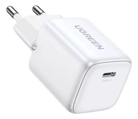 Carregador Rápido Gan Ugreen Nexode Usb Tipo c 30w Pd Cor Branco