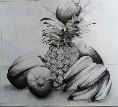 Realistic Still Life Pencil Drawing