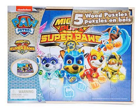 Mighty Pups Super Paws 5 Wood Puzzles - Walmart.com