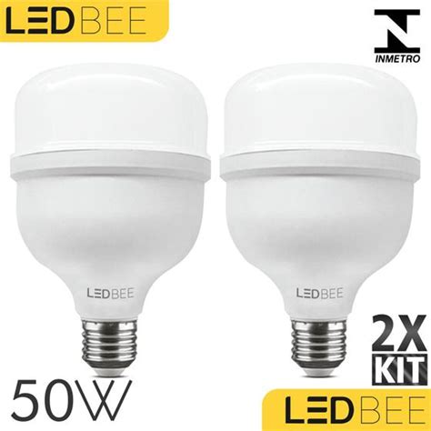 L Mpada Led Super Bulbo Alta Pot Ncia E Bivolt Branco Frio W