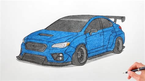 How To Draw A Subaru Impreza Wrx Sti Stance Drawing Subaru