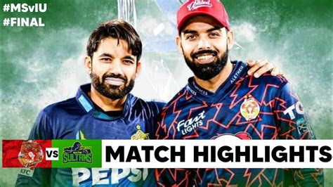 Multan Sultan Vs Islamabad United Grand Final Of HBL PSL 2024 18 March