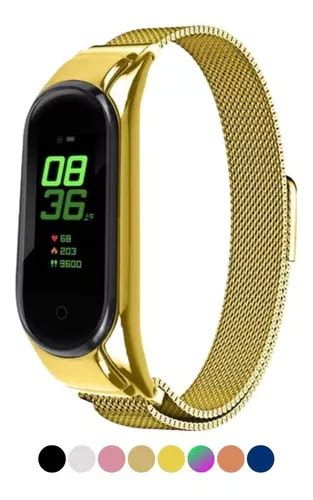 Pulseira Milanese Para Mi Band 3 4 Magnética Aço Inox Metal MercadoLivre